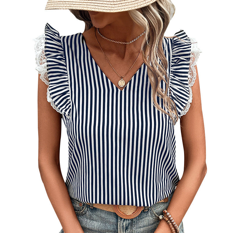 Mary | Casual striped shirt women